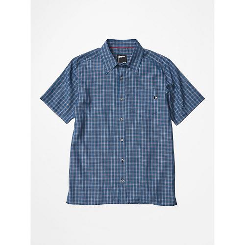 Marmot Clothes Navy NZ - Eldridge Shirts Mens NZ9162375